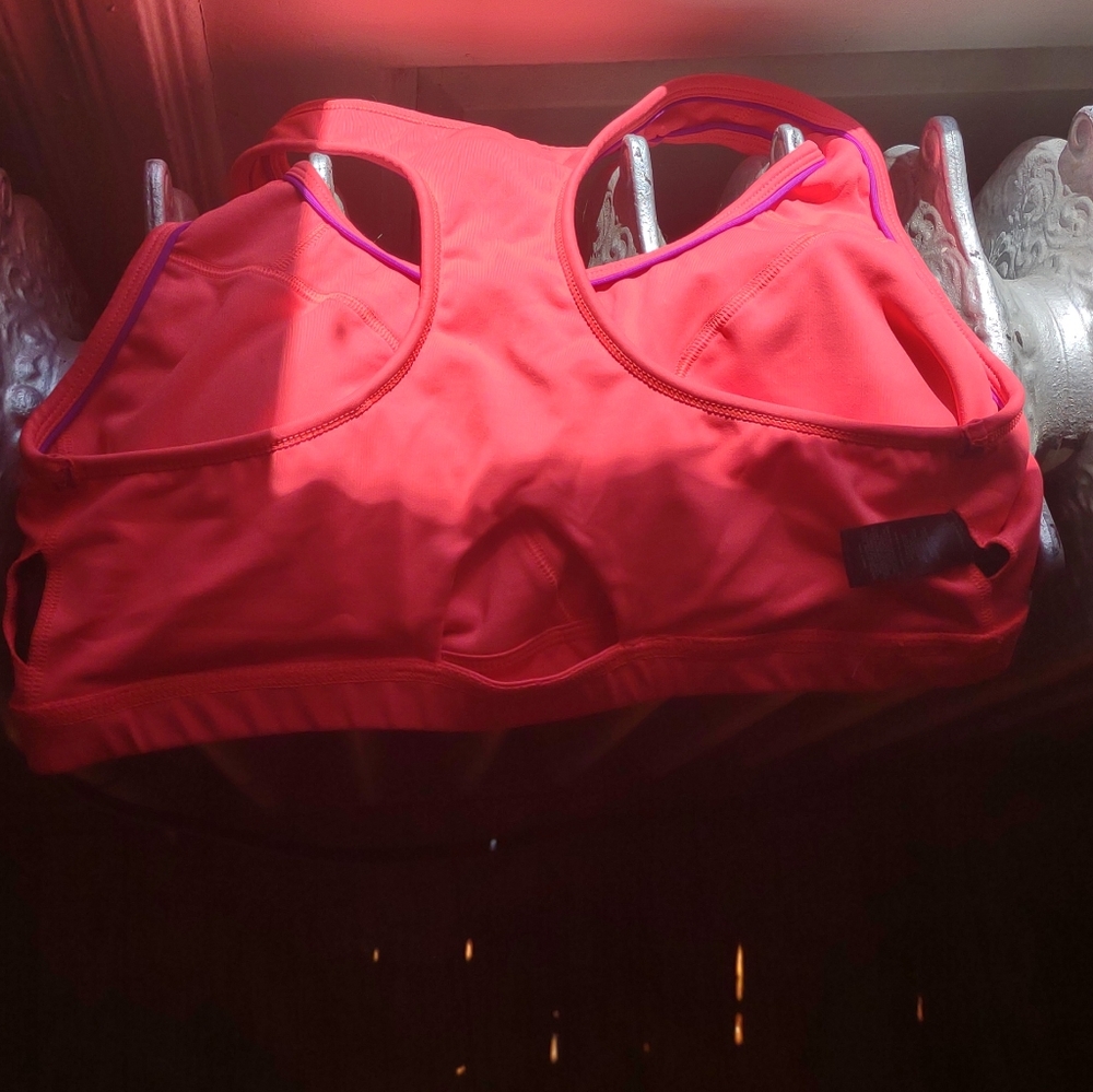 Coral Pink Purple 💜 Core Performance Sports Bra